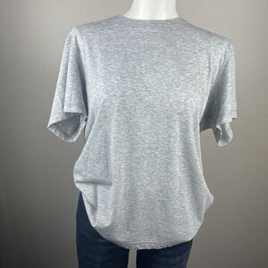 Daniel Buchler Women’s M 100% Peruvian Pima Cotton Gray Classic Tee Casual